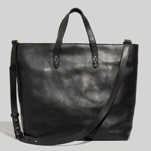 Madewell Black Zip Top Transport Carryall Bag